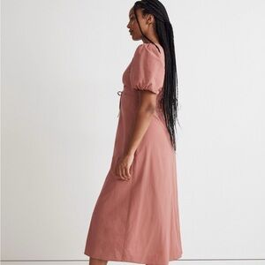 NWT Madewell Poplin Cutout Puff Sleeve Dress Size 4. Perfect brand new condition